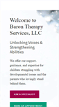 Mobile Screenshot of barontherapy.com